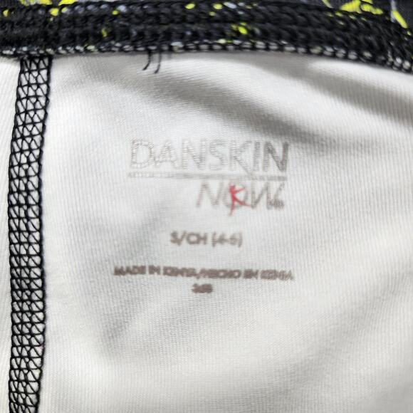 Danskin Now Leggings Womens S Black Green Pull On Crop Capri Workout Yoga Gym - Picture 4 of 11